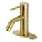 Kingston Brass SingleHandle Bathroom Faucet with Push PopUp, Brushed Brass LSF8223DL - alternate 1